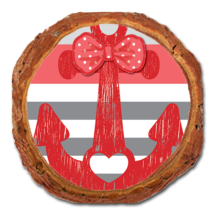 Coaster: Live Edge - Sail Away With (Pack of 5)