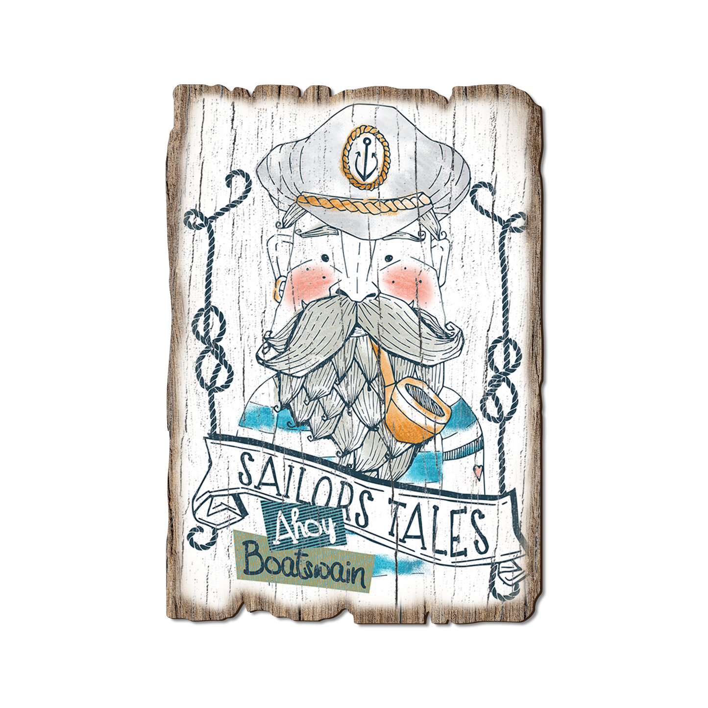 Greeting Card: Weathered Edge - Sailors Tales Ahoy