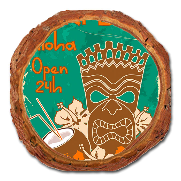 Coaster: Live Edge - Tiki Bar (Pack of 5)