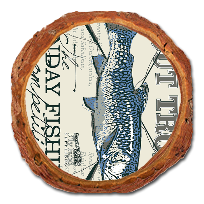 Coaster: Live Edge - Trout Trophy Sunday (Pack of 5)
