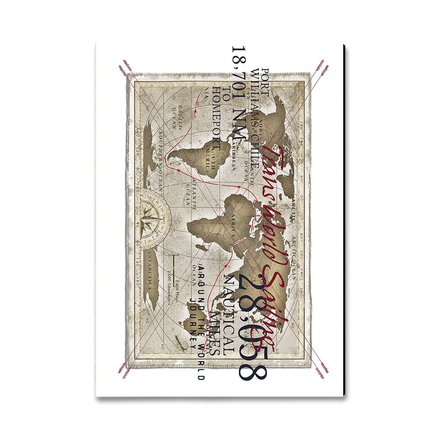 Magnet: Classic Edge - Trans World Sailing (Pack of 5)