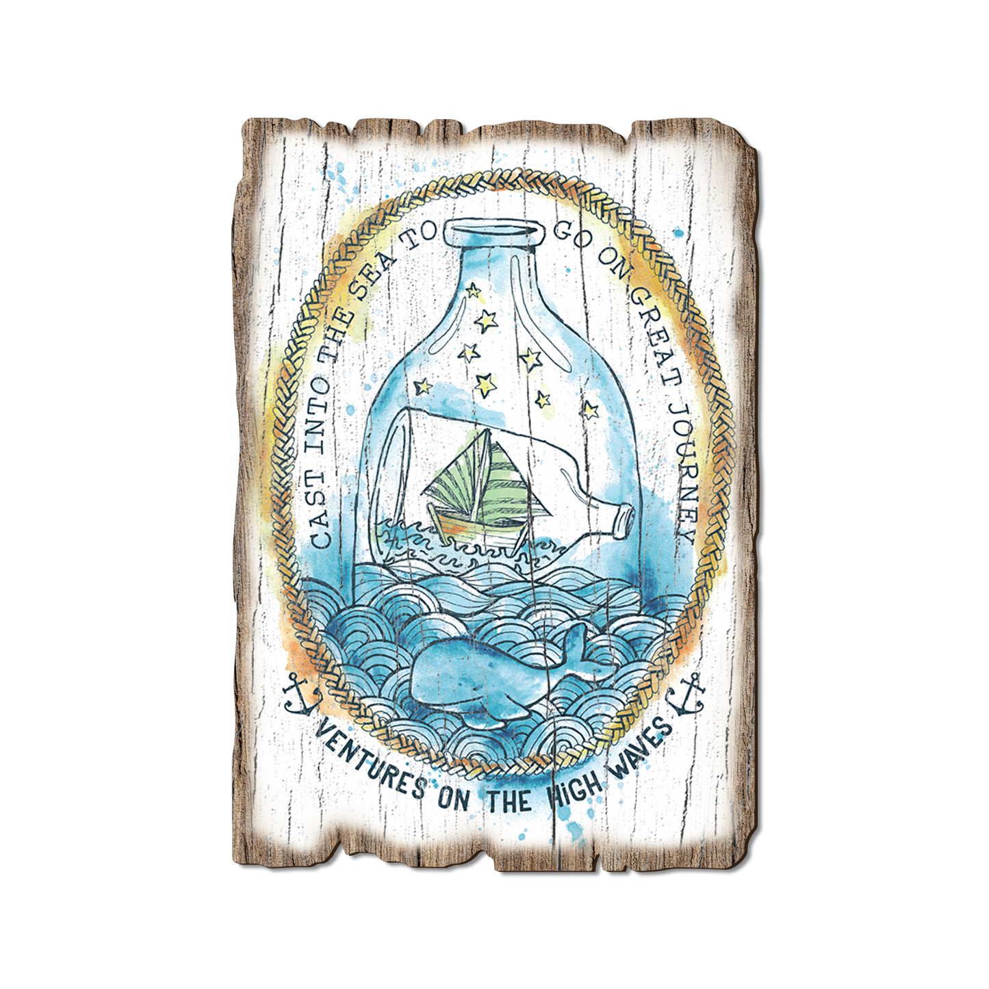 Ornament: Weathered Edge - Ventures High Waves (Pack of 5)