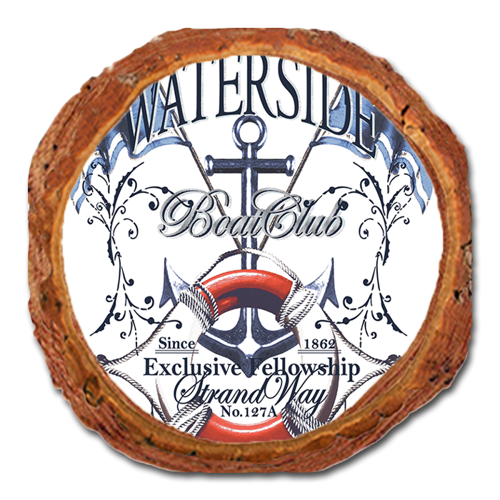Coaster: Live Edge - Waterside Boat Club (Pack of 5)