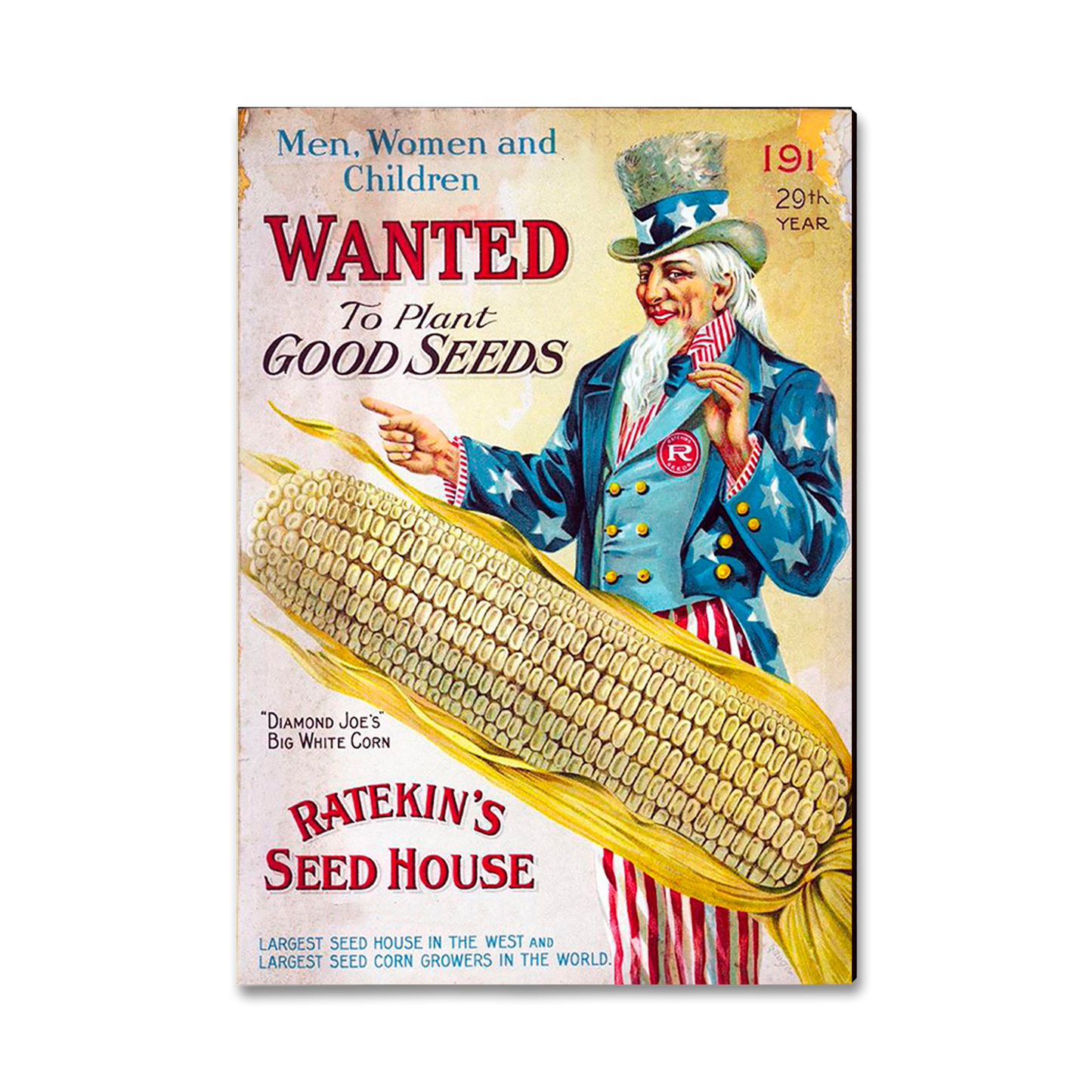 Magnet: Classic Edge - Wanted Corn