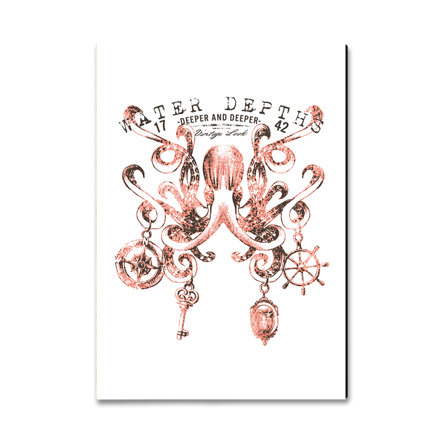 Postcard: Classic Edge - Water Depth Octopus