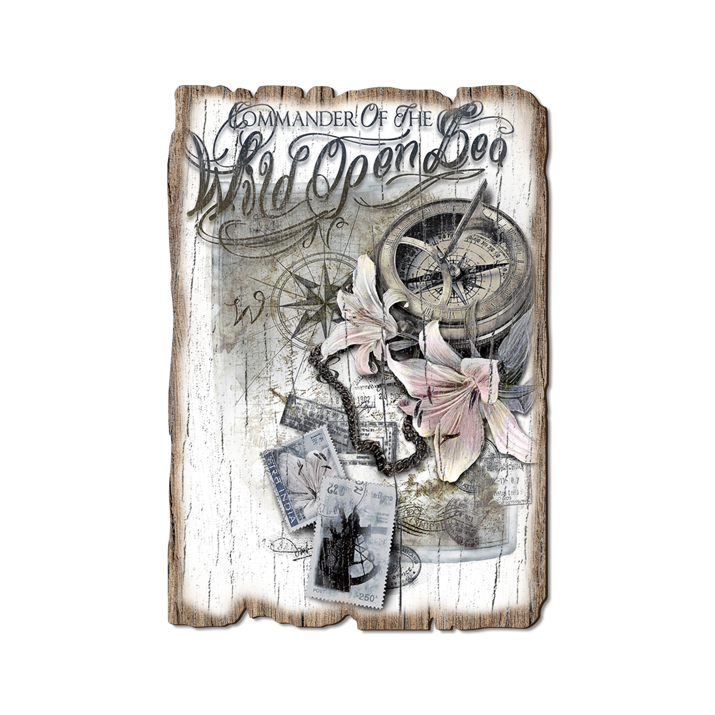 Postcard: Weathered Edge - Wild Open Sea