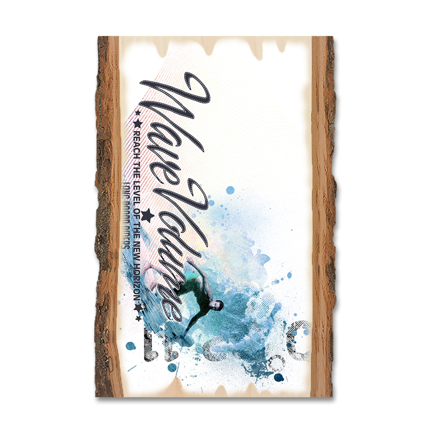 Ornament: Live Edge - Wave Volume Surfer