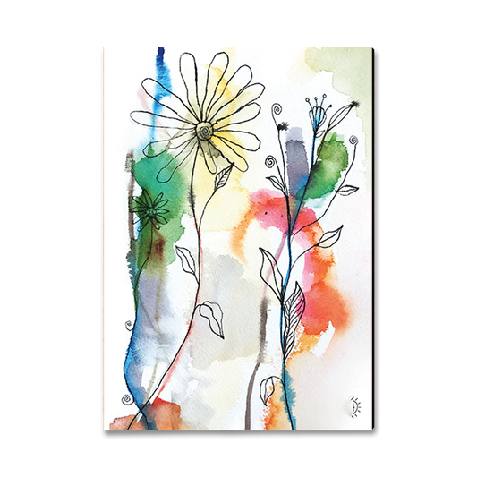Magnet: Classic Edge - Henning's Abstract Flow Flowers