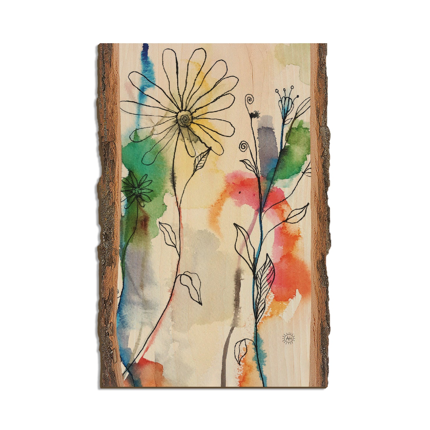 Henning's Abstract Flow Flowers - Live Edge Live Edge Postcard  (5pk // $2.80ea)