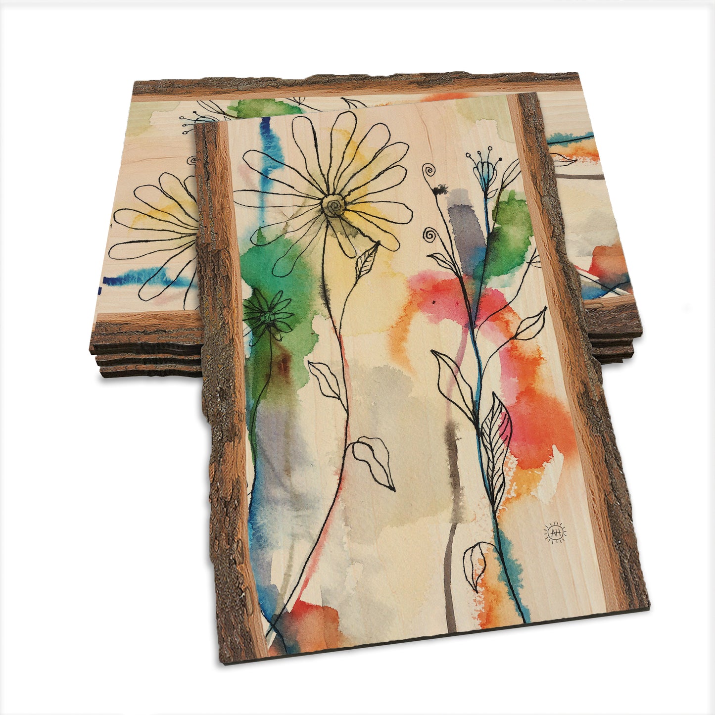 Henning's Abstract Flow Flowers - Live Edge Live Edge Postcard (5pk // $2.80ea)