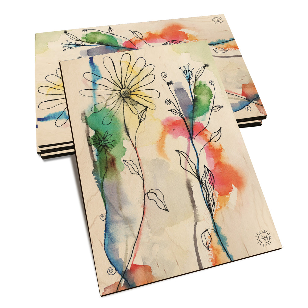 Henning's Abstract Flow Flowers - Classic Edge Classic Edge Postcard (5pk // $2.80ea)