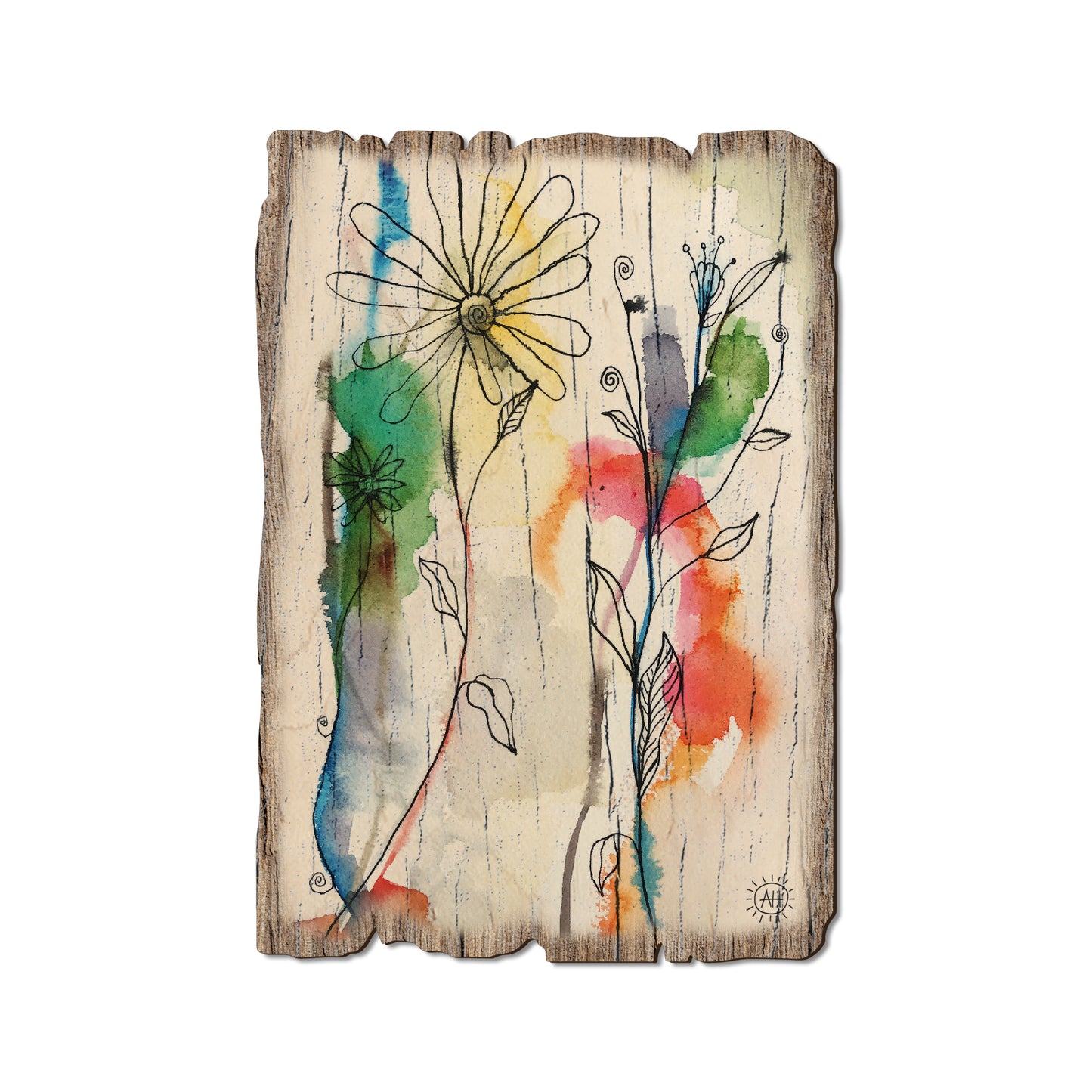 Henning's Abstract Flow Flowers - Rustic Edge Postcards & Magnets Rustic Edge Postcard (5pk // $2.80ea)