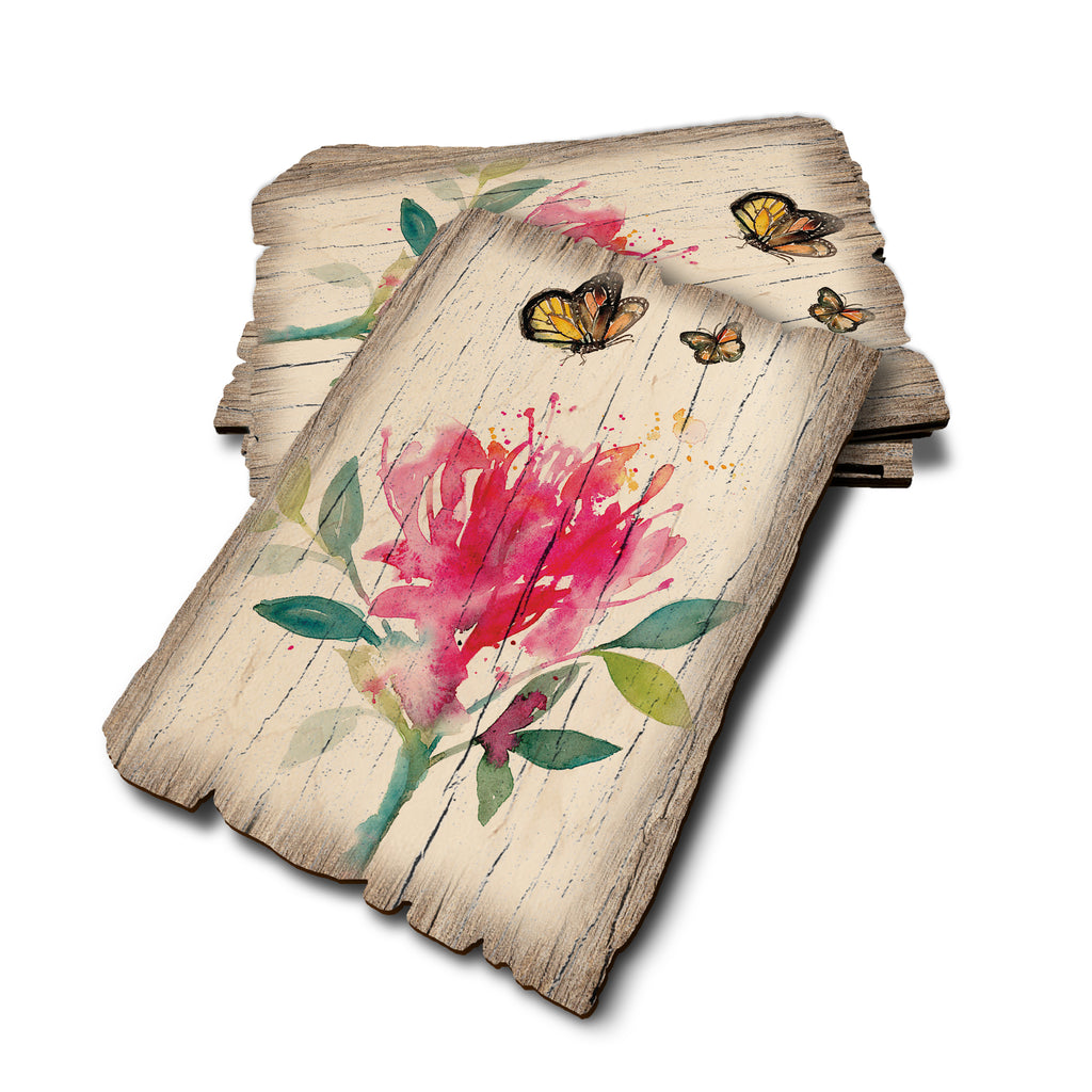 Henning's Butterfly & Bloom - Weathered Edge Rustic Edge Postcard (5pk // $2.80ea)