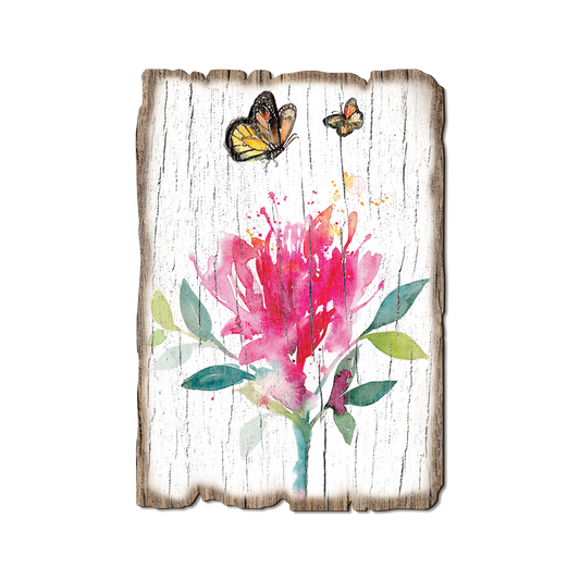 Greeting Card: Weathered Edge - Henning's Butterfly & Bloom (Pack of 5)