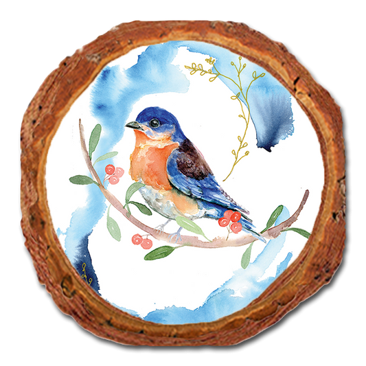 Coaster: Live Edge - Henning's Blue on Blue (Pack of 5)