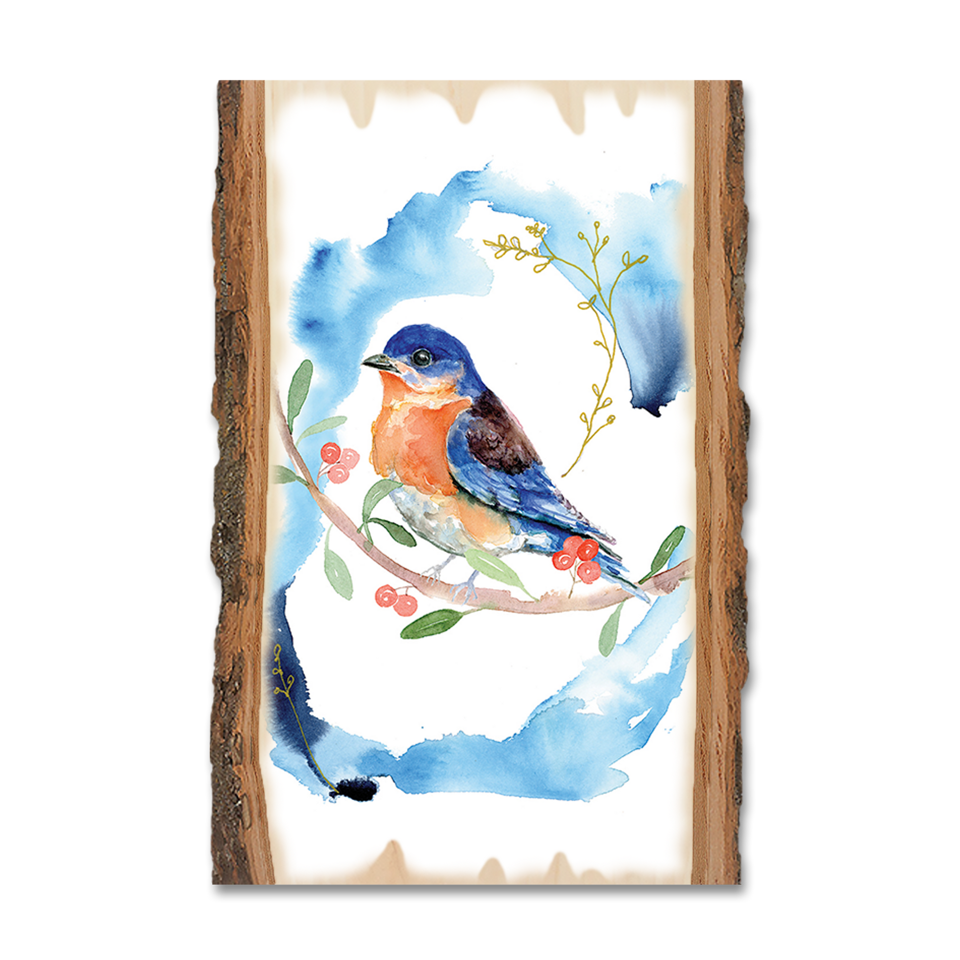 Ornament: Live Edge - Henning's Blue on Blue