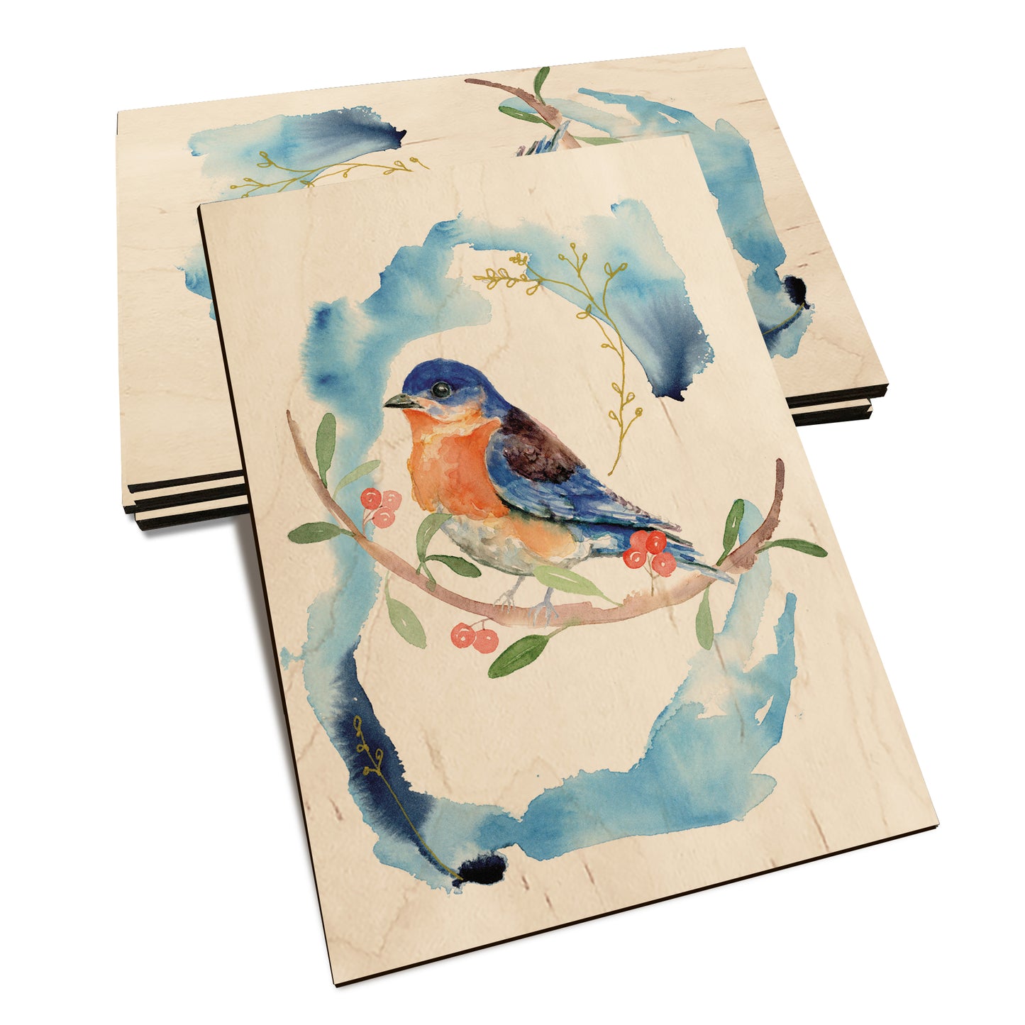 Henning's Blue on Blue - Classic Edge Classic Edge Postcard (5pk // $2.80ea)