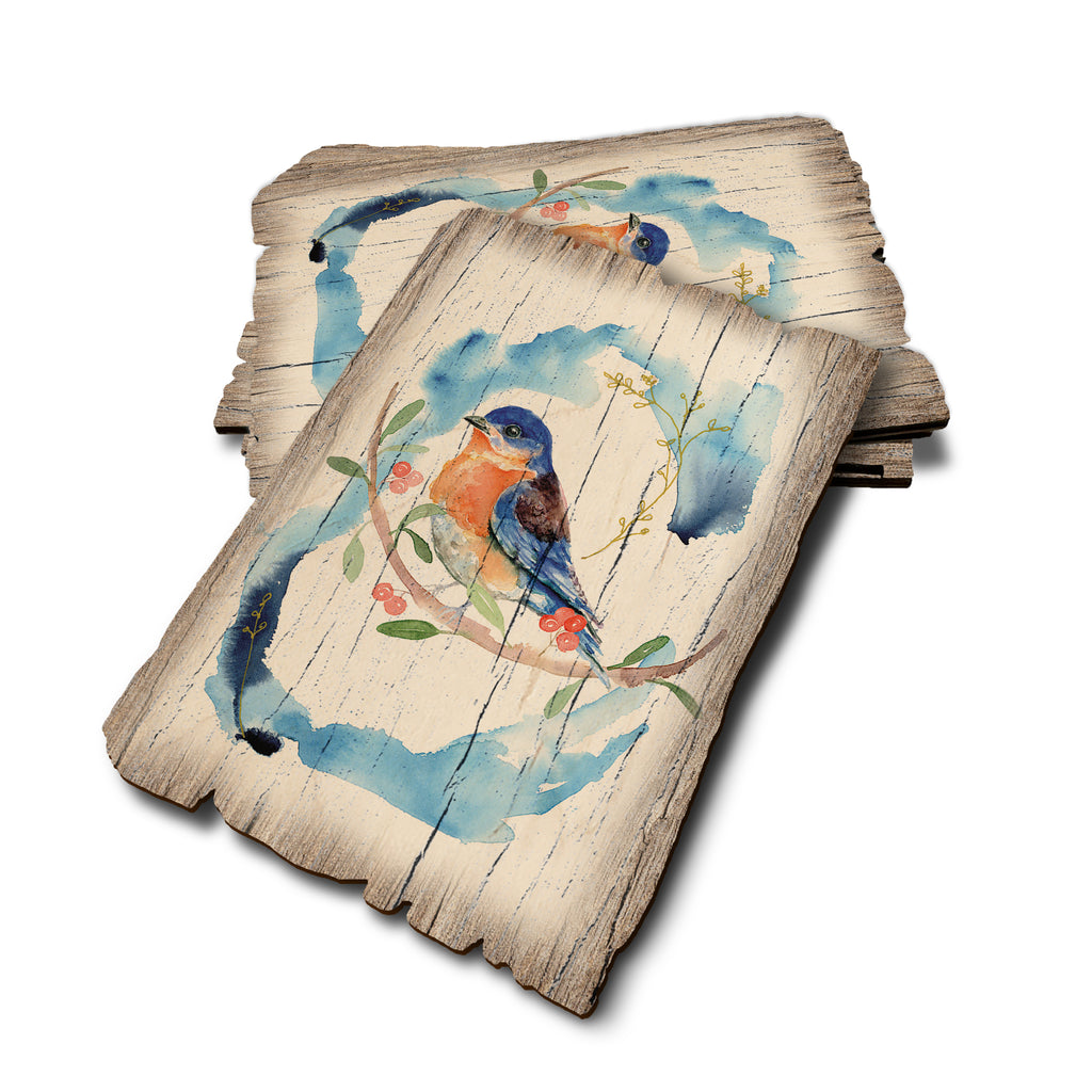 Henning's Blue On Blue - Weathered Edge Rustic Edge Postcard (5pk // $2.80ea)