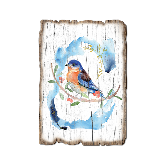 Greeting Card: Weathered Edge - Henning's Blue on Blue (Pack of 5)
