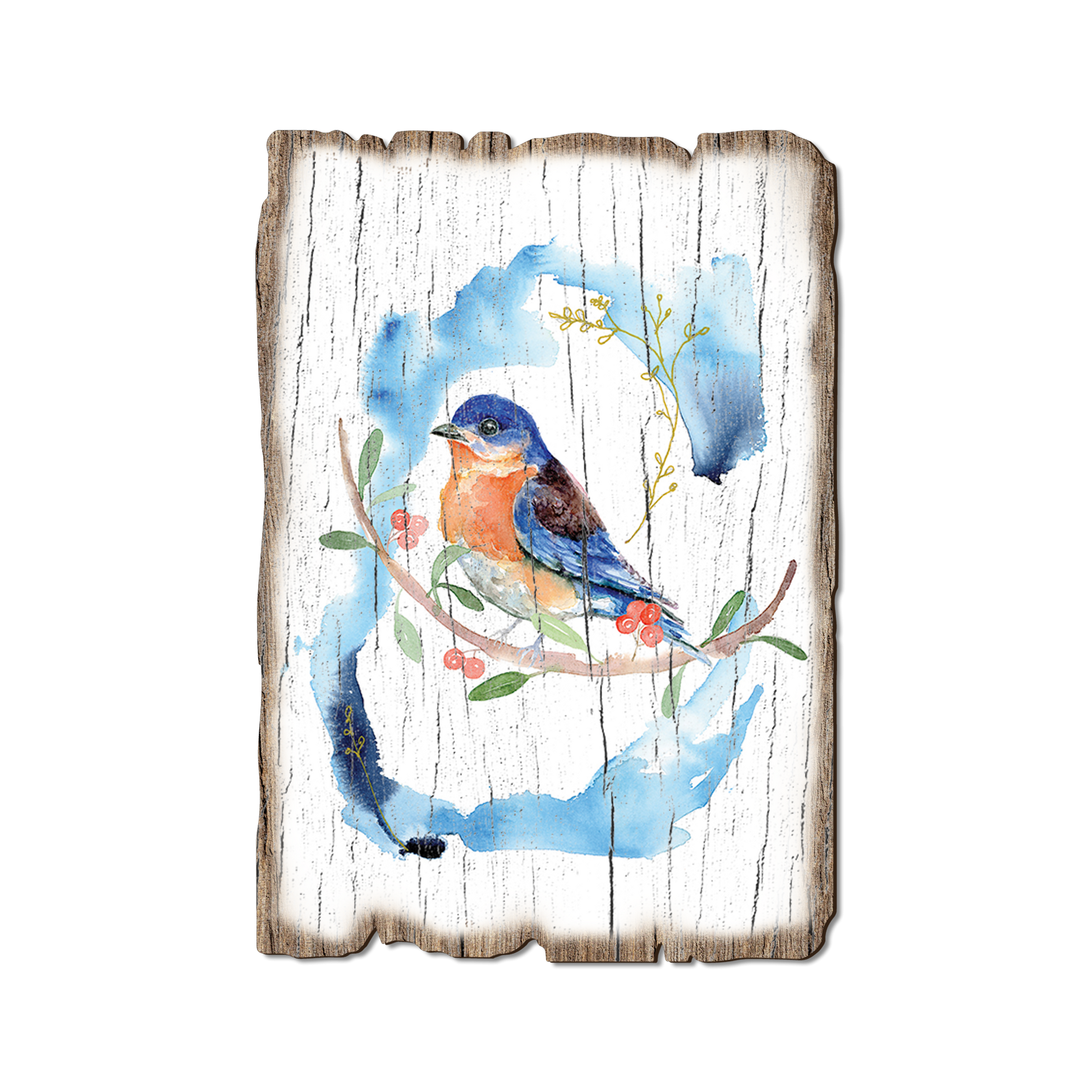 Ornament: Weathered Edge - Henning's Blue on Blue (Pack of 5)