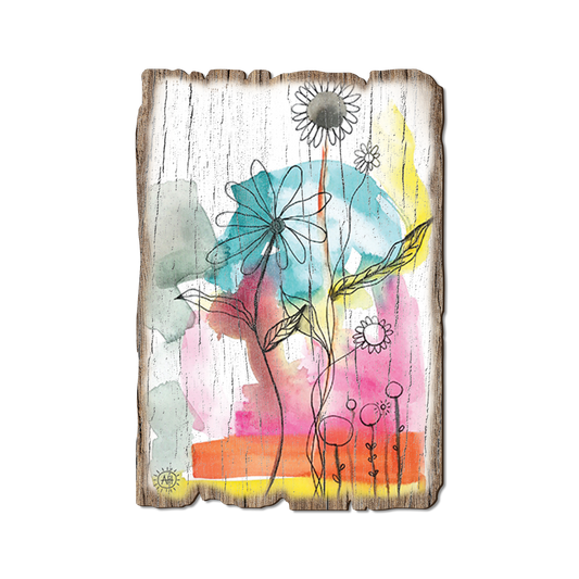 Greeting Card: Weathered Edge - Henning's Bright Flowers (Pack of 5)