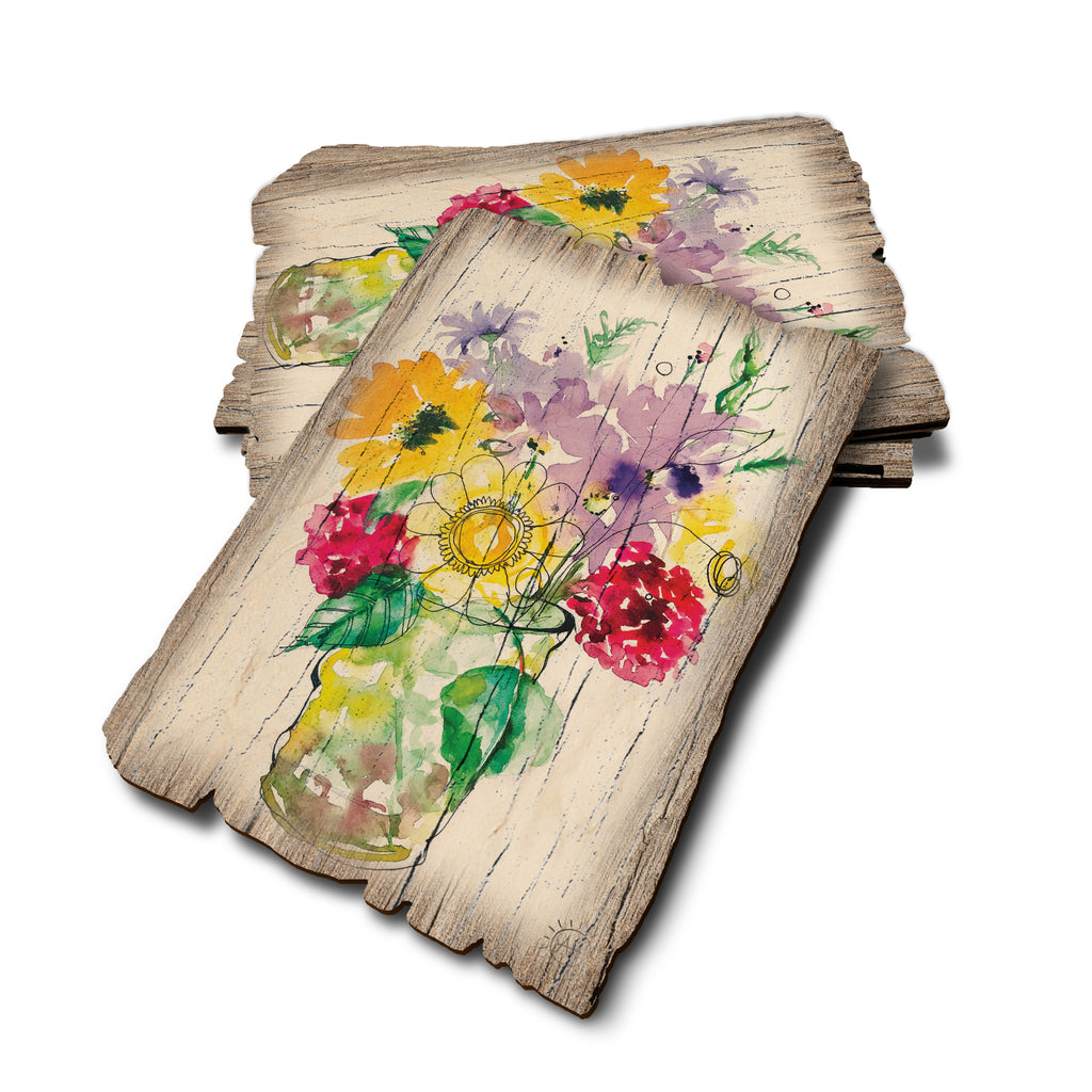 Henning's Bouquet - Weathered Edge Rustic Edge Postcard (5pk // $2.80ea)