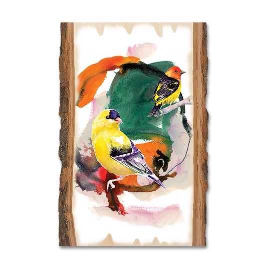 Magnet: Live Edge - Henning's Bird in Round