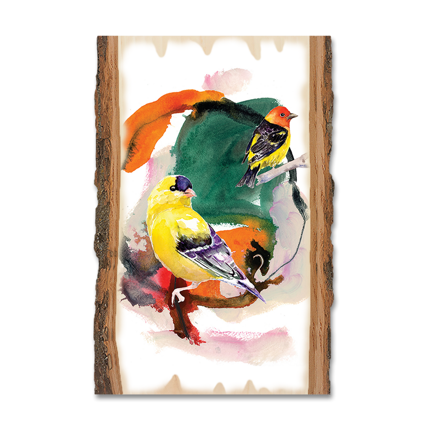 Postcard: Live Edge - Henning's Bird in Round