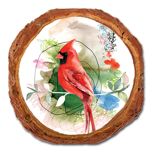 Coaster: Live Edge - Henning's Cardinal Stem (Pack of 5)