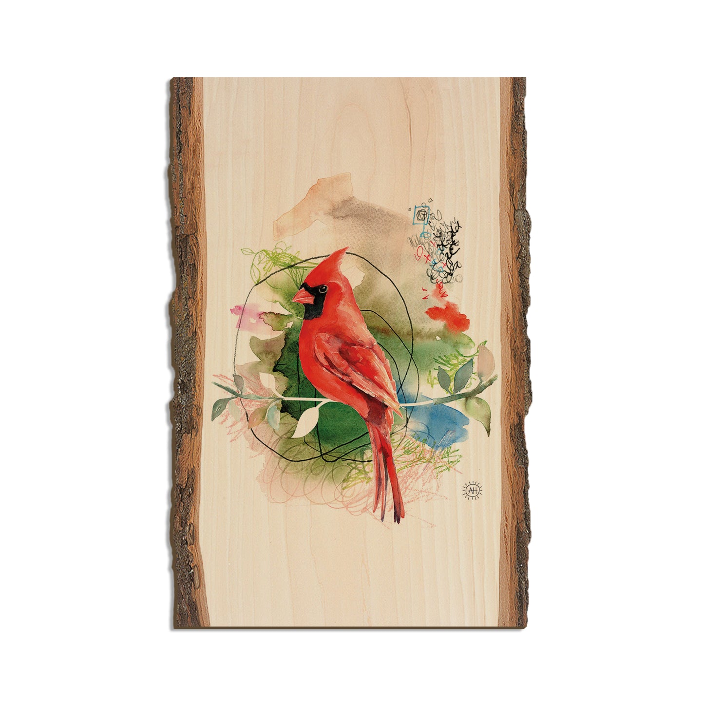 Henning's Cardinal Stem - Live Edge Live Edge Magnet (5pk // $2.80ea)