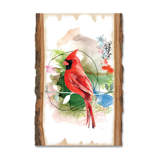Magnet: Live Edge - Henning's Cardinal Stem