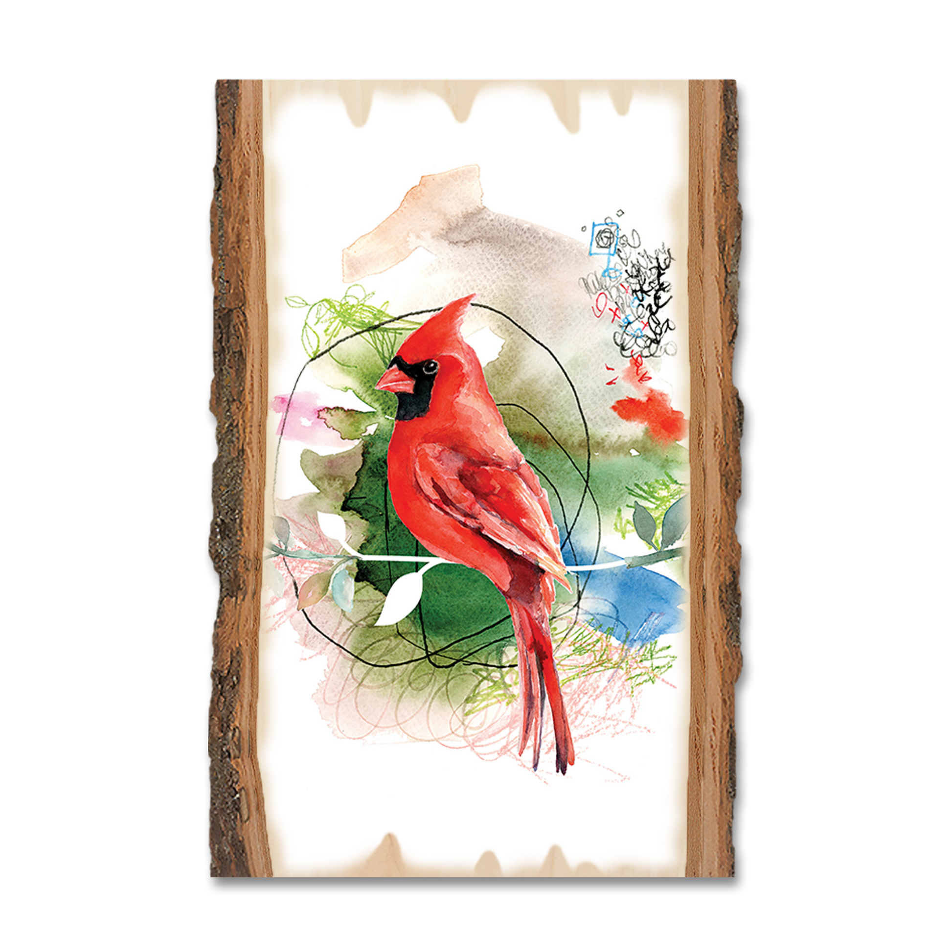 Postcard: Live Edge - Henning's Cardinal Stem