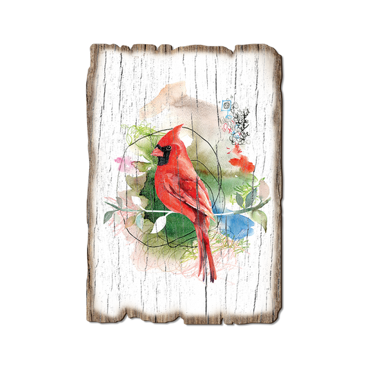 Greeting Card: Weathered Edge - Henning's Cardinal Stem (Pack of 5)