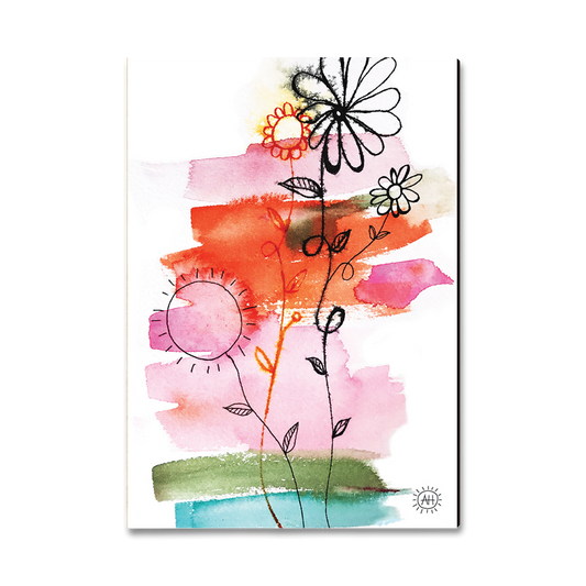 Greeting Card: Classic Edge - Henning's Flower Family