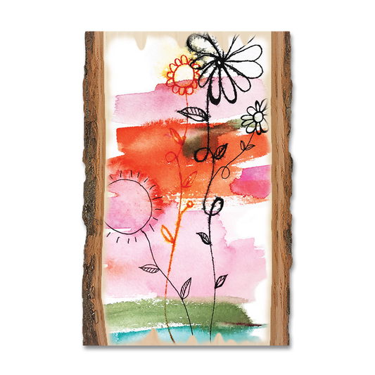Greeting Card: Live Edge - Henning's Flower Family
