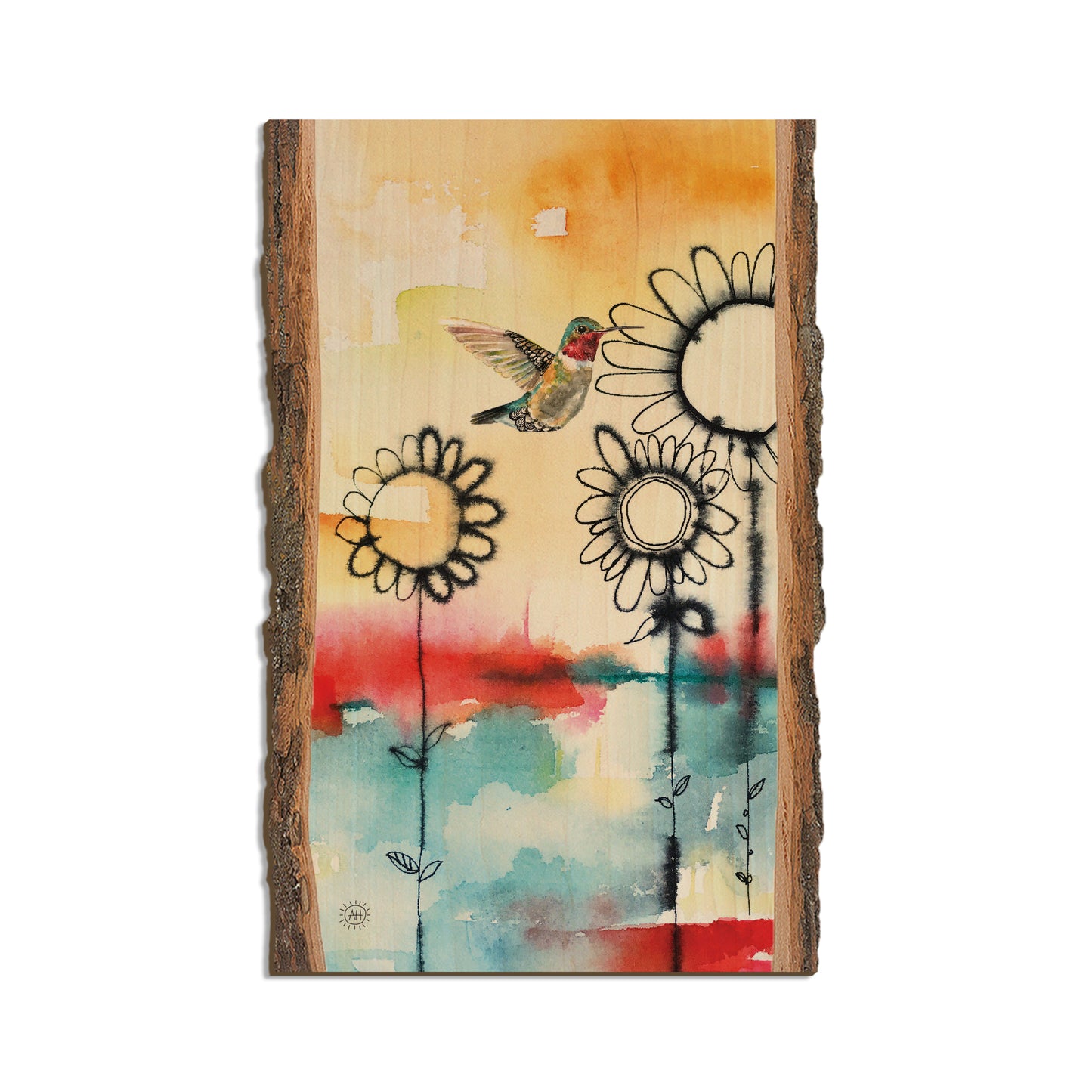 Henning's Fuzzy Flowers & Bird - Live Edge Live Edge Magnet (5pk // $2.80ea)