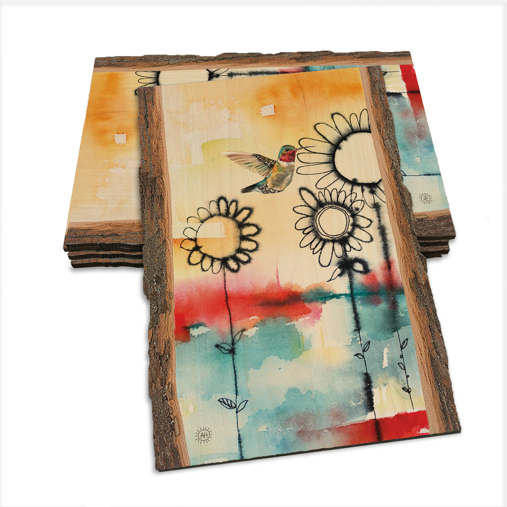 Henning's Fuzzy Flowers & Bird - Live Edge Live Edge Postcard (5pk // $2.80ea)