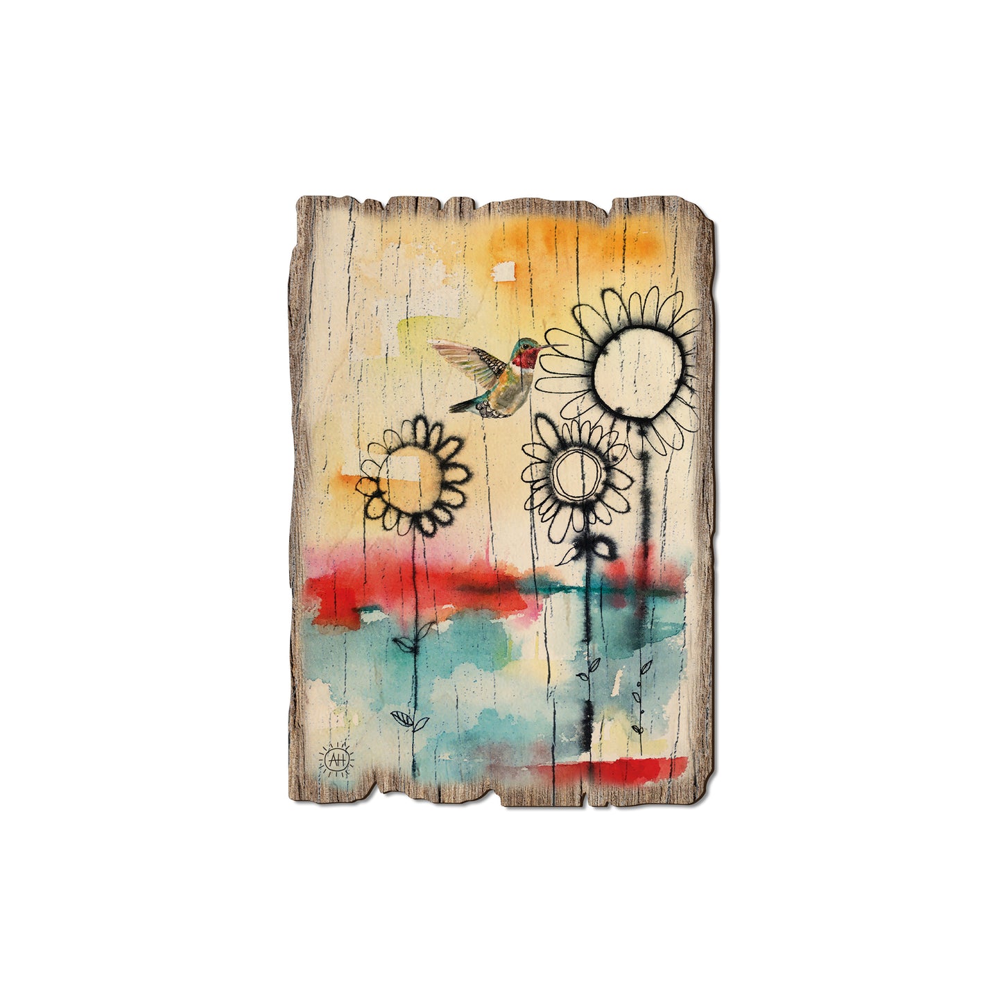 Henning's Fuzzy Flowers And Bird - Rustic Edge Postcards & Magnets Rustic Edge Magnet (5pk // $2.80ea)