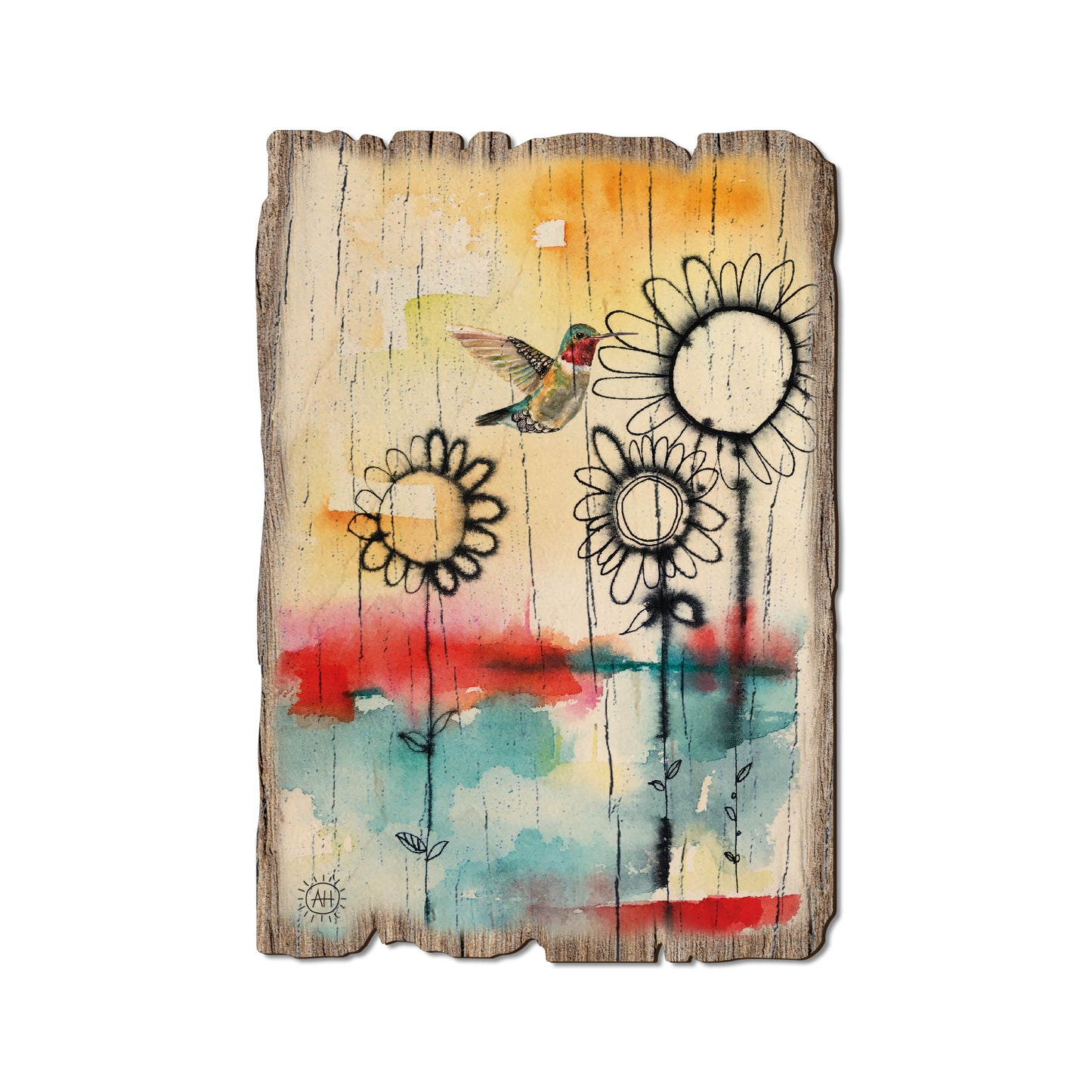 Henning's Fuzzy Flowers And Bird - Rustic Edge Postcards & Magnets Rustic Edge Postcard (5pk // $2.80ea)
