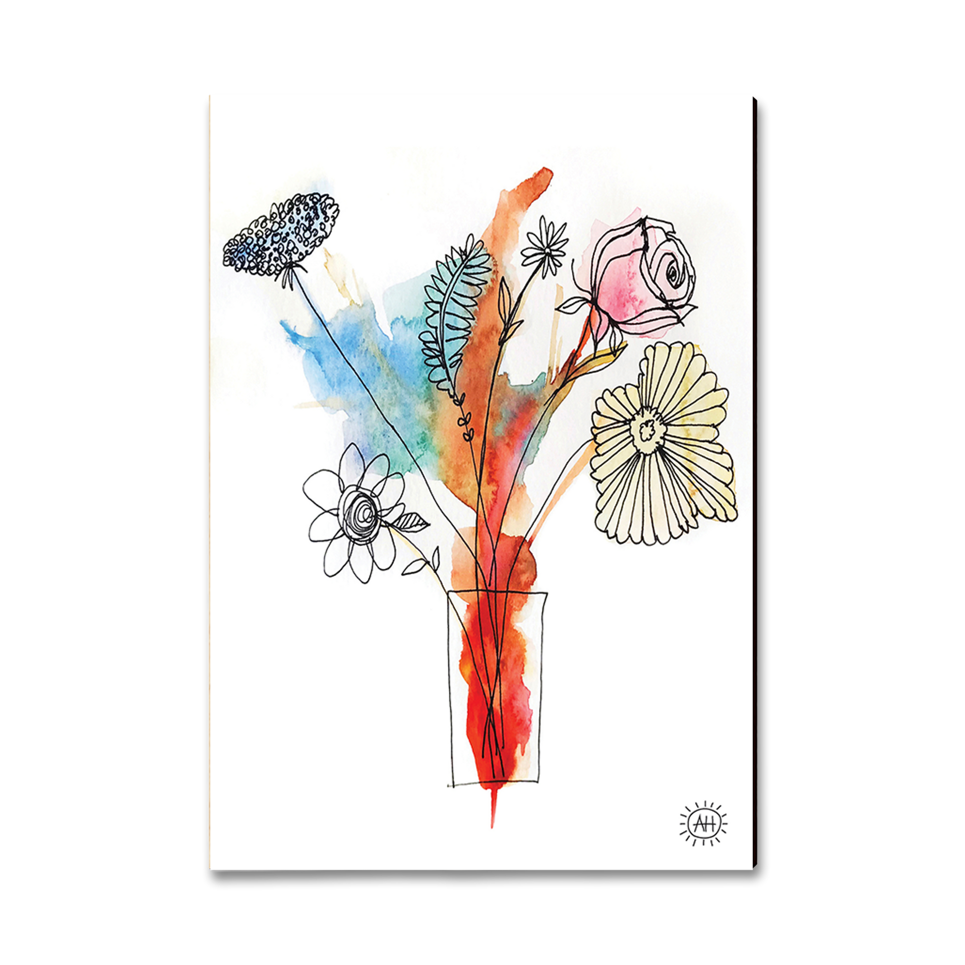 Ornament: Classic Edge - Henning's Flowers In Vase