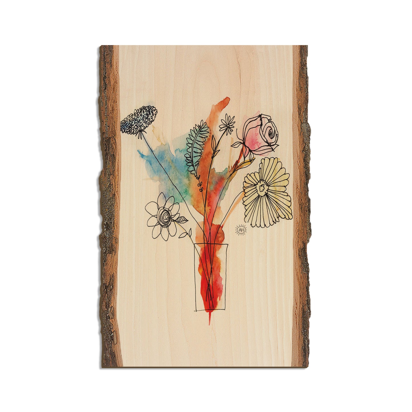 Henning's Flowers In Vase - Live Edge Live Edge Magnet (5pk // $2.80ea)