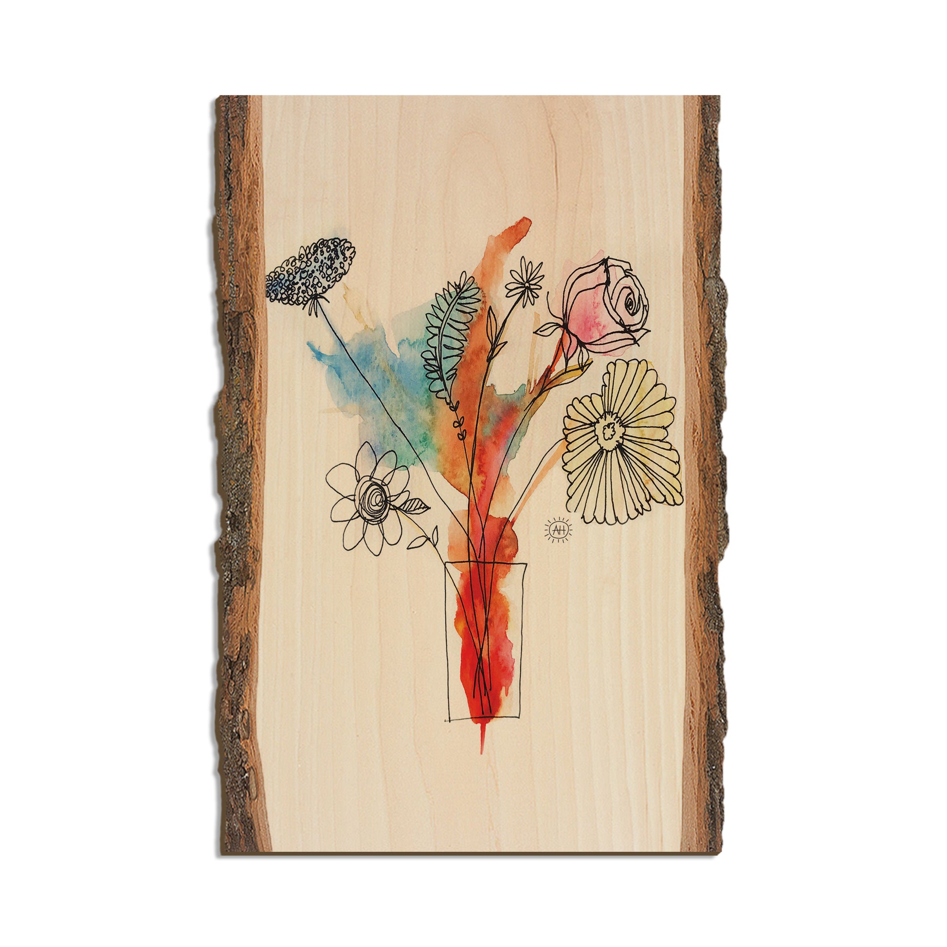 Henning's Flowers In Vase - Live Edge Live Edge Postcard  (5pk // $2.80ea)