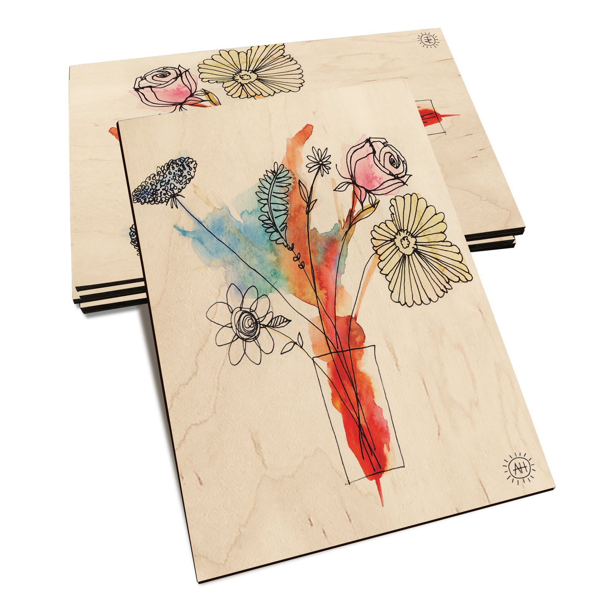 Henning's Flowers In Vase - Classic Edge Classic Edge Postcard (5pk // $2.80ea)