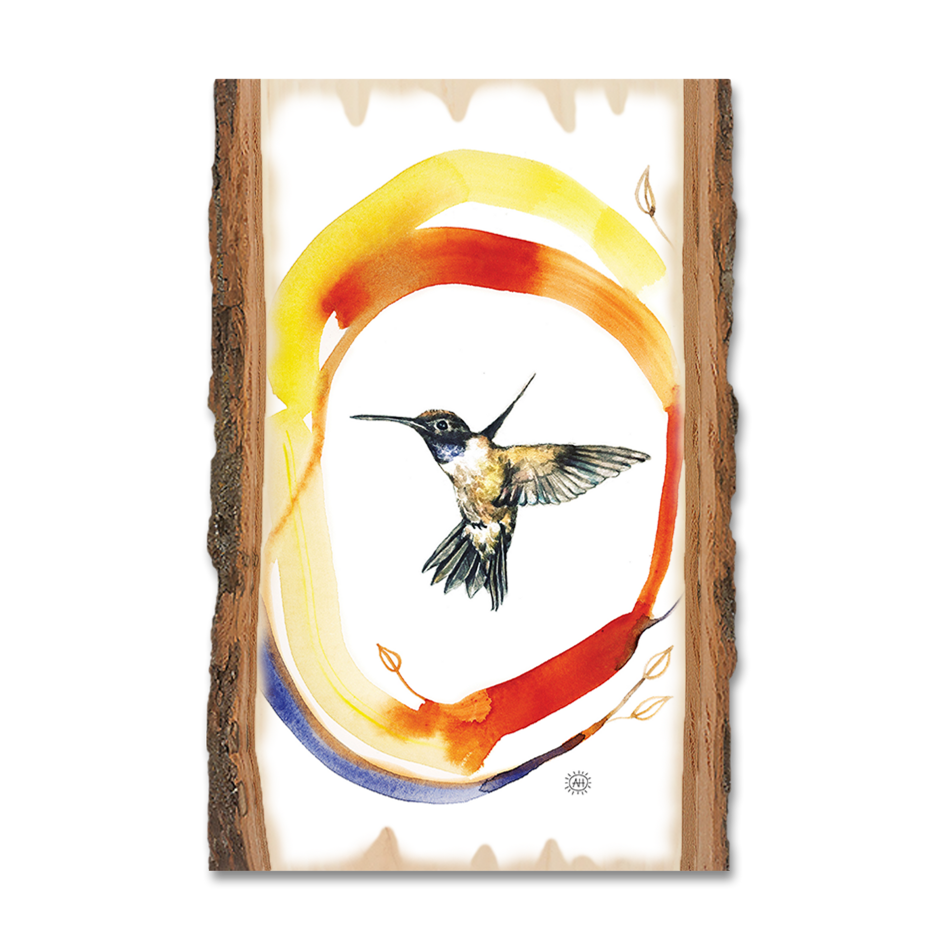 Ornament: Live Edge - Henning's Hummingbird Circle