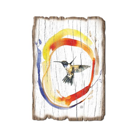 Greeting Card: Weathered Edge - Henning's Hummingbird Circle (Pack of 5)
