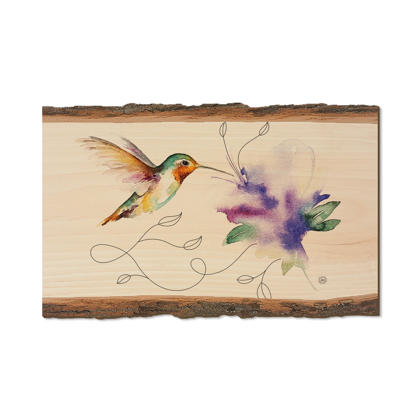 Henning's Jewel & Purple Flower - Live Edge Live Edge Magnet (5pk // $2.80ea)