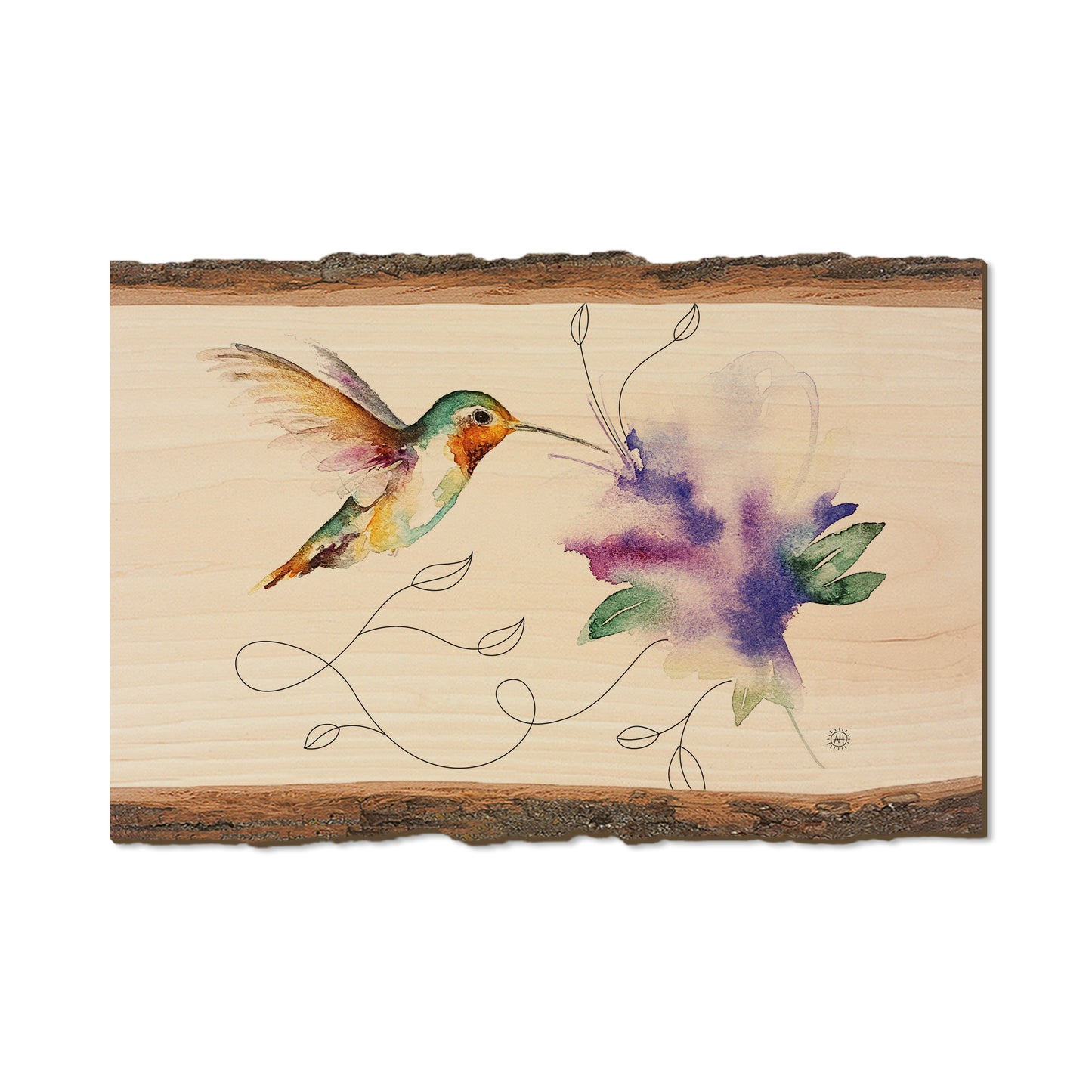 Henning's Jewel & Purple Flower - Live Edge Live Edge Postcard  (5pk // $2.80ea)