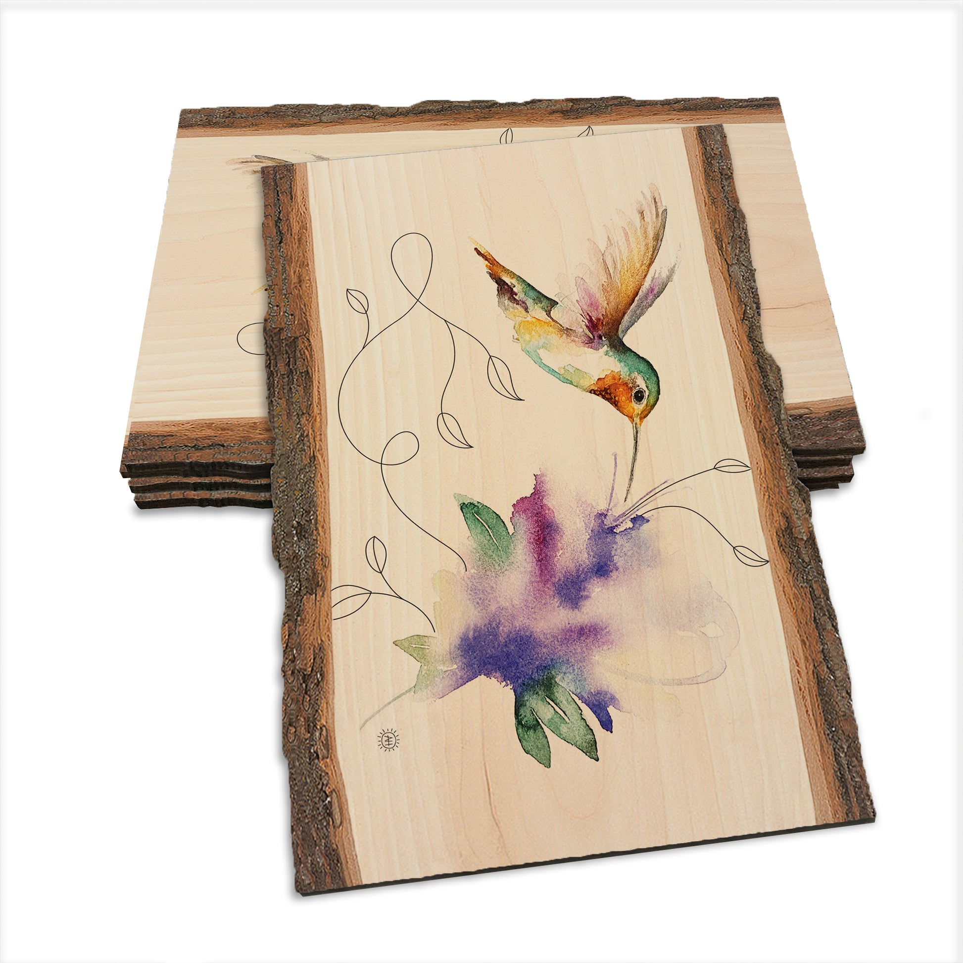 Henning's Jewel & Purple Flower - Live Edge Live Edge Postcard (5pk // $2.80ea)