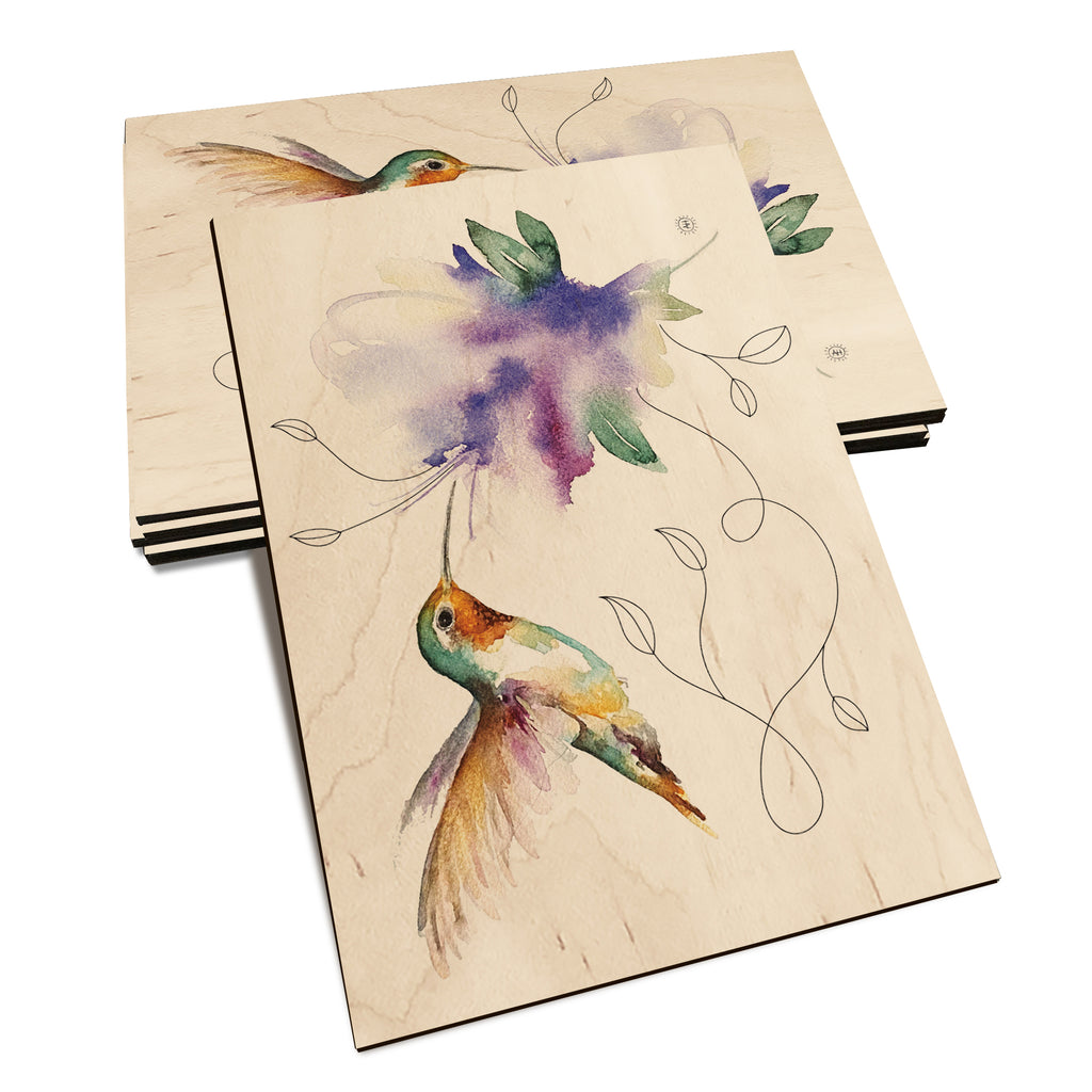 Henning's Jewel & Purple Flower - Classic Edge Classic Edge Postcard (5pk // $2.80ea)