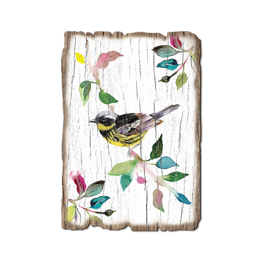 Greeting Card: Weathered Edge - Henning's Magnolia Warbler